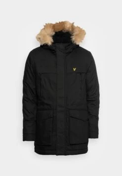 Lyle & Scott WINTER WEIGHT - Płaszcz Zimowy - Jet Black