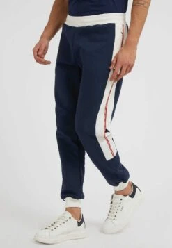 Guess MIT SEITENSTREIFEN - Spodnie Treningowe - Blau