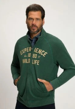 JP1880 Bluza Rozpinana - Dunkelgrün