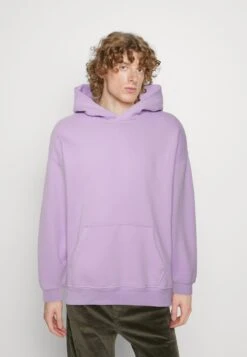 Abercrombie & Fitch ESSENTIALS - Bluza Z Kapturem - Light Purple